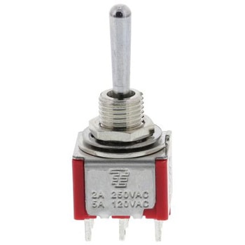 TE Connectivity トグルスイッチ On-On-On 双極双投(DPDT) TE Connectivity Japan(旧:TYCOELECTRONICS(タイコエレクトロニクス))