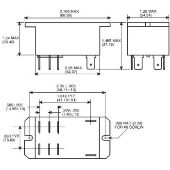 TE Connectivity リレー 12V TE CONNECTIVITY