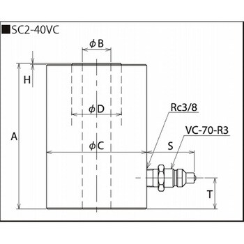 SC1.2-40S シリンダ部品 1個 理研機器(RIKEN) 【通販モノタロウ】