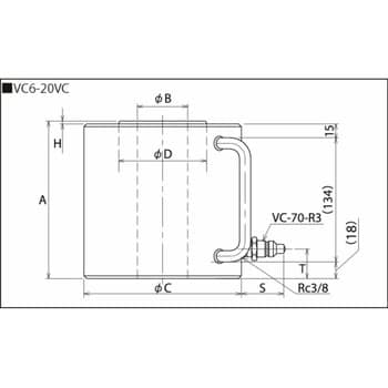 SC1.2-40S シリンダ部品 1個 理研機器(RIKEN) 【通販モノタロウ】