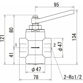 NV-14 ニードル弁 1個 理研機器(RIKEN) 【通販サイトMonotaRO】