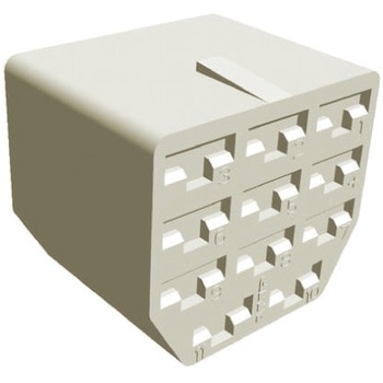 TE Connectivity 圧着カバー 11極， ナチュラル TE Connectivity Japan(旧:TYCOELECTRONICS(タイコエレクトロニクス))