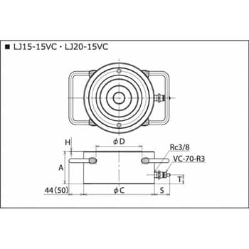 LJ2-15S 油圧式単動シリンダ(70MPa) 1個 理研機器(RIKEN) 【通販サイト