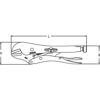 ストレートジョー ロッキングプライヤー IRWIN グリッププライヤ