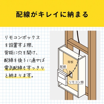 アドキューブ 壁面収納 リモコンボックス 南海プライウッド