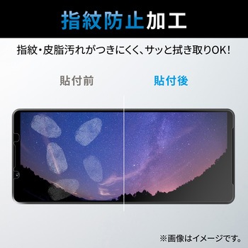 Galaxy Z Flip5 (SC-54D/SCG23) ガラスフィルム 高透明 強化ガラス 表面硬度10H 指紋防止 気泡防止 エレコム