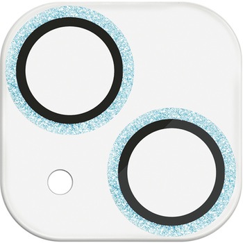 PM-A23AFLLP1BUG iPhone15/15Plus カメラフィルム ガラス フレーム付 グリッター 表面硬度10H 指紋防止 &me エレコム 47351099