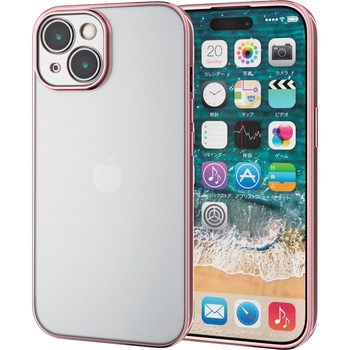 PM-A23AUCTMKPN iPhone15 �P�[�X �\�t�g �J���������Y�ی�݌v ���^���b�N���H �w�ʃN���A �Ɍ��݌v �G���R�� 47351467