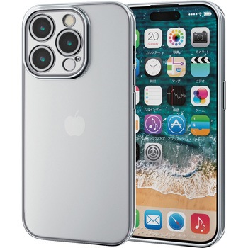 PM-A23CUCTMKSV iPhone15 Pro �P�[�X �\�t�g �J���������Y�ی�݌v ���^���b�N���H �Ɍ��݌v �G���R�� 47351659