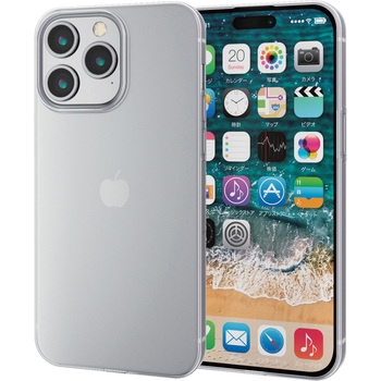 iPhone15 Pro Max ケース ソフト 超軽量 極薄 カメラレンズ保護設計 エレコム