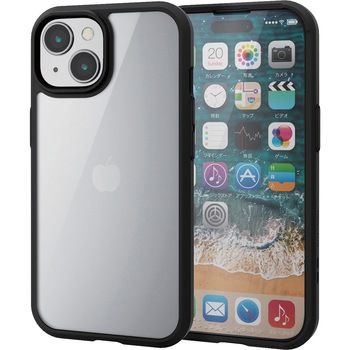 PM-A23ATS3BK iPhone15 ケース ハイブリッド 衝撃吸収 軽量 薄型