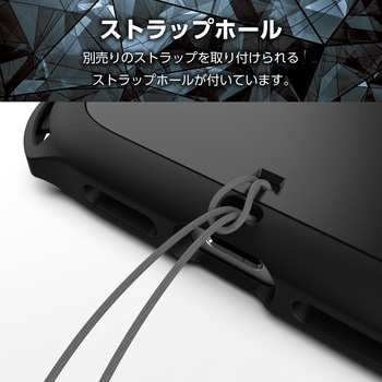 iPhone15 ケース ハイブリッド 衝撃吸収 カメラレンズ保護設計 フィルム付 ZEROSHOCK エレコム