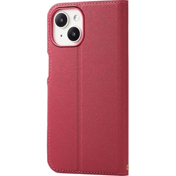 iPhone15 ケース レザー 手帳型 衝撃吸収 超軽量 薄型 スタンド機能付 UltraSlim エレコム