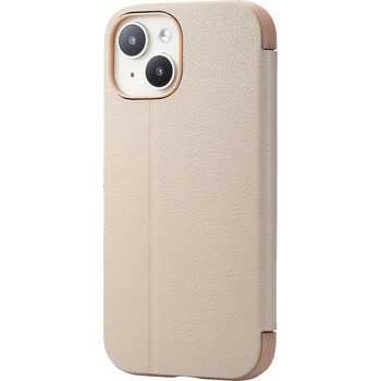 iPhone15 ケース レザー カバー 手帳型 マグネット 衝撃吸収 カードケース機能付 &me エレコム