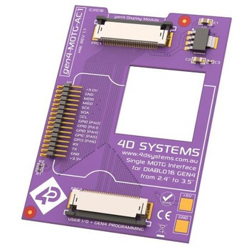 ディスプレイ インターフェースキット 4D Systems gen4 LCDディスプレイモジュール用 4D SYSTEMS