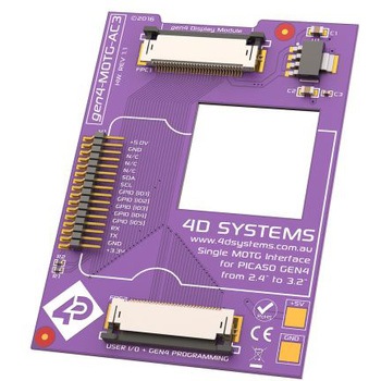 MOTG-AC3 �f�B�X�v���C �C���^�[�t�F�[�X�L�b�g 4D Systems gen4 LCD�f�B�X�v���C���W���[���p 4D SYSTEMS 47421545