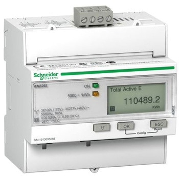 デジタル電力計 Schneider Electric LCD パルス出力 Acti 9 iEM3000シリーズ シュナイダーエレクトリック