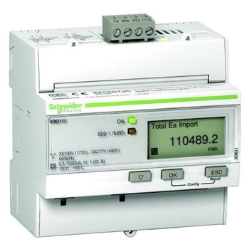 デジタル電力計 Schneider Electric LCD パルス出力 Acti 9 iEM3000シリーズ シュナイダーエレクトリック