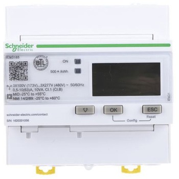 A9MEM3165 �f�W�^���d�͌v Schneider Electric LCD �p���X�o�� Acti 9 iEM3000�V���[�Y �V���i�C�_�[�G���N�g���b�N 1�� A9MEM3165 47423347