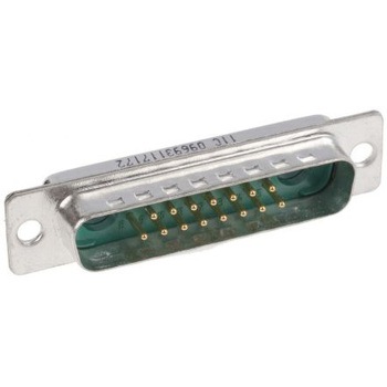 ハイブリッドD-subコネクタ(はんだ端子) Harting， オス， 15 (信号)、2 (電源 / 同軸)極 ハーティング