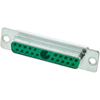 ハイブリッドD-subコネクタ(はんだ端子) Harting， メス， 1 (電源 / 同軸)、4 (信号)極 ハーティング