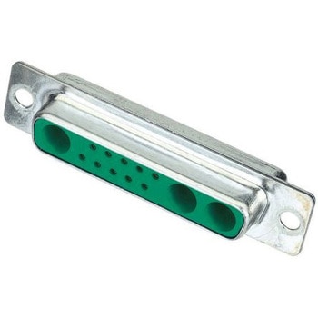 ハイブリッドD-subコネクタ(はんだ端子) Harting， メス， 4 (電源 / 同軸)、5 (信号)極 ハーティング