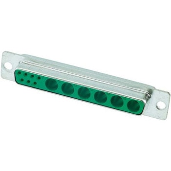 ハイブリッドD-subコネクタ(はんだ端子) Harting， メス， 6 (電源 / 同軸)、7 (信号)極 ハーティング