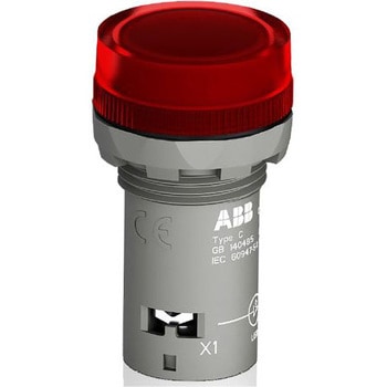 パイロットランプ 表示灯 ABB LED灯 赤 ポリカーボネート 丸型 ABB