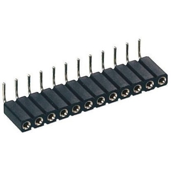 ピンヘッダ ピンソケット 1列 Preci-Dip ライトアングル 2.54mm，  スルーホール PRECI-DIP