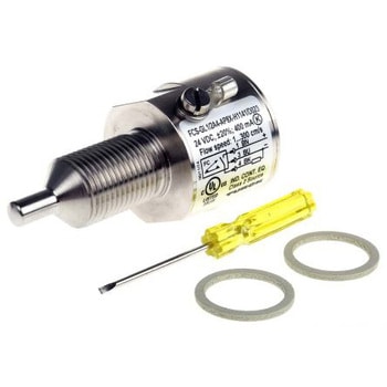 フローコントローラ 1→150 (水) cm3/s、3→300 (オイル) cm3/s， 21→26V dc TURCK