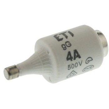 ボトルヒューズ Diazed ETI， 定格電流  DII， 500V ac ETI