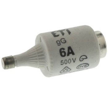 ボトルヒューズ Diazed ETI， 定格電流  DII， 500V ac ETI