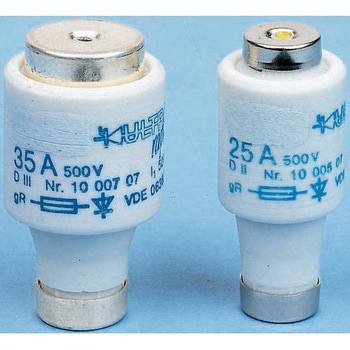 ボトルヒューズ Diazed SIBA， 定格電流  DII， 500V ac SIBA