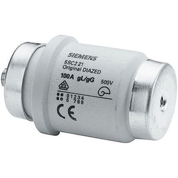 ボトルヒューズ Diazed Siemens， 定格電流  DIV， 500V ac SIEMENS
