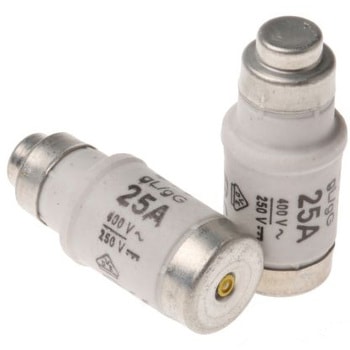 ボトルヒューズ Neozed ETI， 定格電流  D02， 400V ac ETI