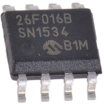 マイクロチップ， 16Mbit フラッシュ メモリ クワッドSPI， 8-Pin SOIC MICROCHIP