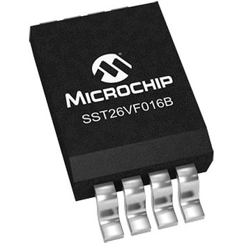マイクロチップ， 16Mbit フラッシュメモリ SPI， 2.7→3.6V， 8-Pin SOIC MICROCHIP