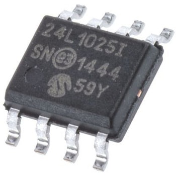 マイクロチップ， シリアルEEPROM 1Mbit シリアルー2ワイヤー - MICROCHIP