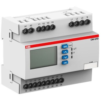 モニタリングリレー ABB SPDT 24→240V ac/dc 67mm ABB