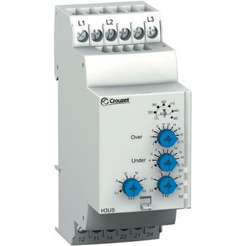 モニタリングリレー Crouzet DPDT 220→480V ac 35mm CROUZET