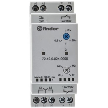 モニタリングリレー Finder DPST 24V dc FINDER