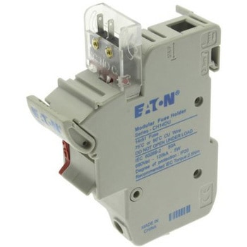 レールマウントヒューズホルダ Cooper Bussmann 50A CH14， 690V ac， 750V dc - COOPER BUSSMANN