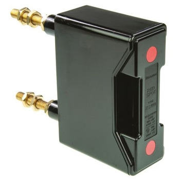 レール取り付けヒューズホルダ Cooper Bussmann 100A， 660V ac - COOPER BUSSMANN