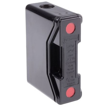 レール取り付けヒューズホルダ Cooper Bussmann 20A， 660V ac COOPER BUSSMANN