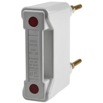 レール取り付けヒューズホルダ Cooper Bussmann 32A， 660V ac COOPER BUSSMANN