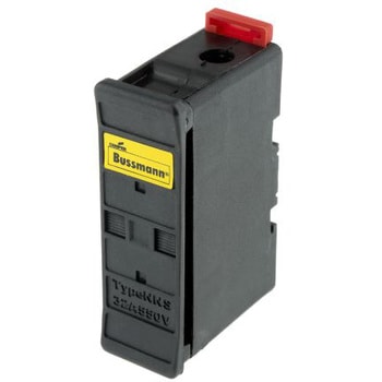 レール取り付けヒューズホルダ Cooper Bussmann 32A， 660V ac COOPER BUSSMANN