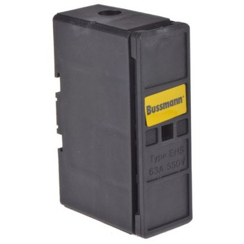 レール取り付けヒューズホルダ Cooper Bussmann 63A， 660V ac COOPER BUSSMANN