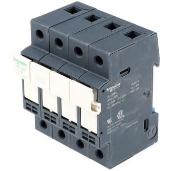 レール取り付けヒューズホルダ Schneider Electric 32A， 690V シュナイダーエレクトリック