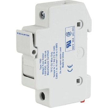 レール取り付けヒューズホルダ Schurter 30A， 1kV dc SCHURTER
