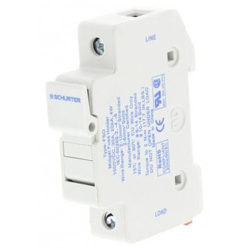 レール取り付けヒューズホルダ Schurter 30A， 1kV dc SCHURTER